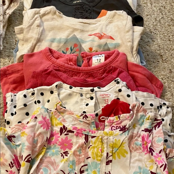 EUC Huge Lot of Baby Girls Fall/Winter Clothes, Size 12 Months, 50+ Items! - Picture 2 of 7